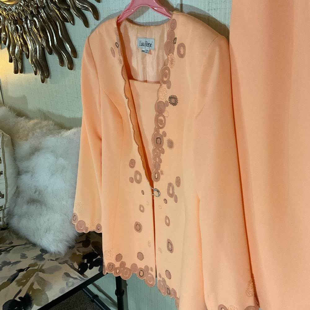 Lisa Rene Melon Women 2pc Skirt Set  18W C2 - Picture 4 of 7